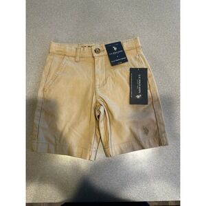 US Polo Assn Boys 6 Shorts Adjustable Waist Pockets Summer Honey Khaki NWT New